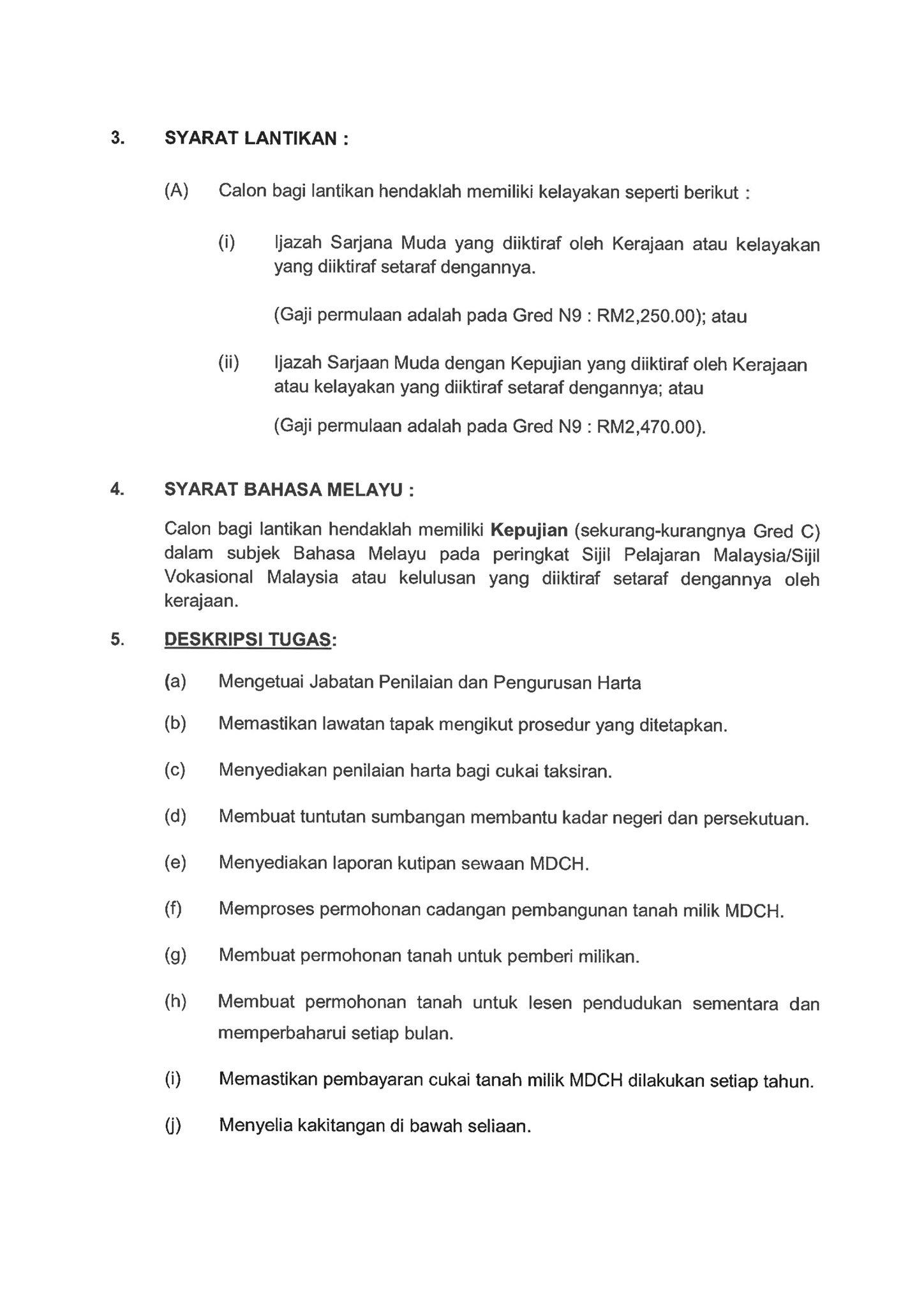 jawatan kosong